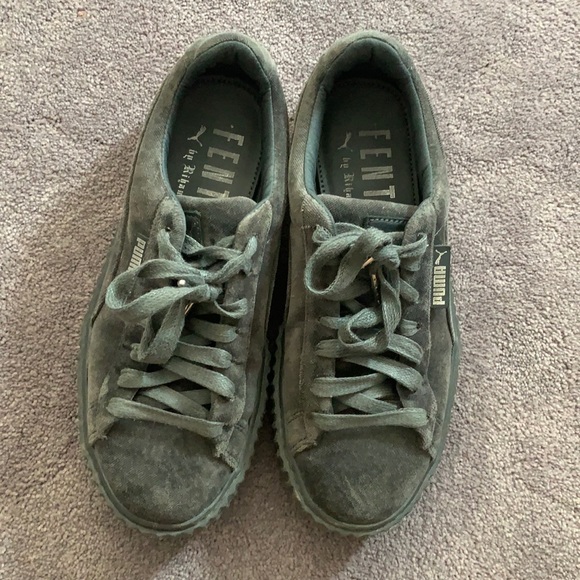 Puma x Fenty Glacier Gray Creeper Velvet - Picture 2 of 5